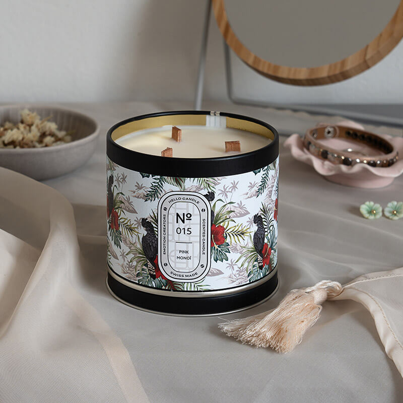 HELLO CANDLE PINK MONOÏ 180ml