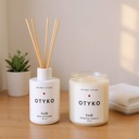 TWILI INDOOR SCENTED CANDLE LOTUS COLL. WHITE CLOUDS L        14,5cm