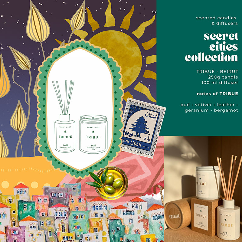 TWILI REED DIFFUSER HIDDEN CITIES: BEIRUT 100ml