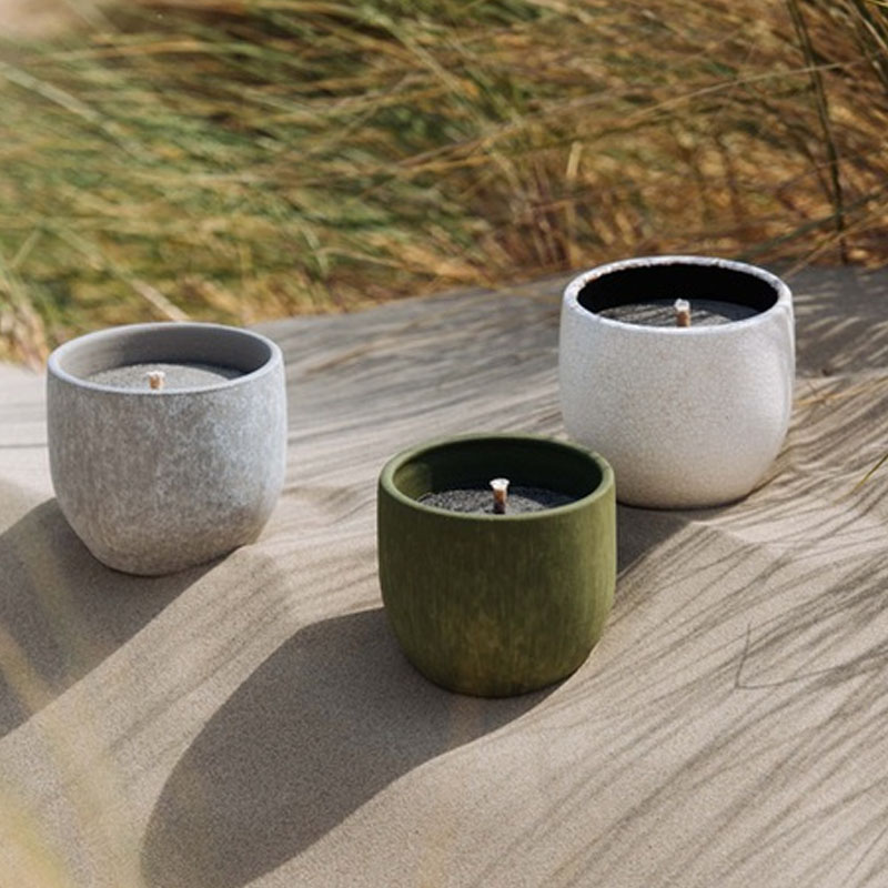 TWILI SUNSET COLL. OUTDOOR CANDLE SAND 14cm