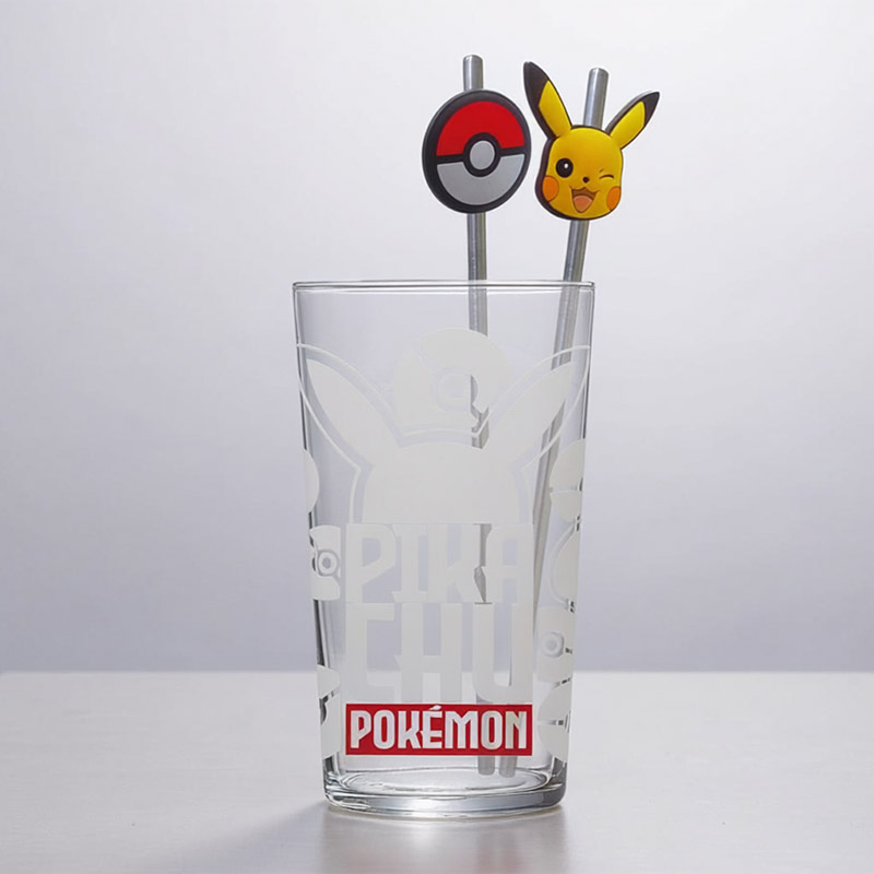 GLASS & STRAW SET POKEMON