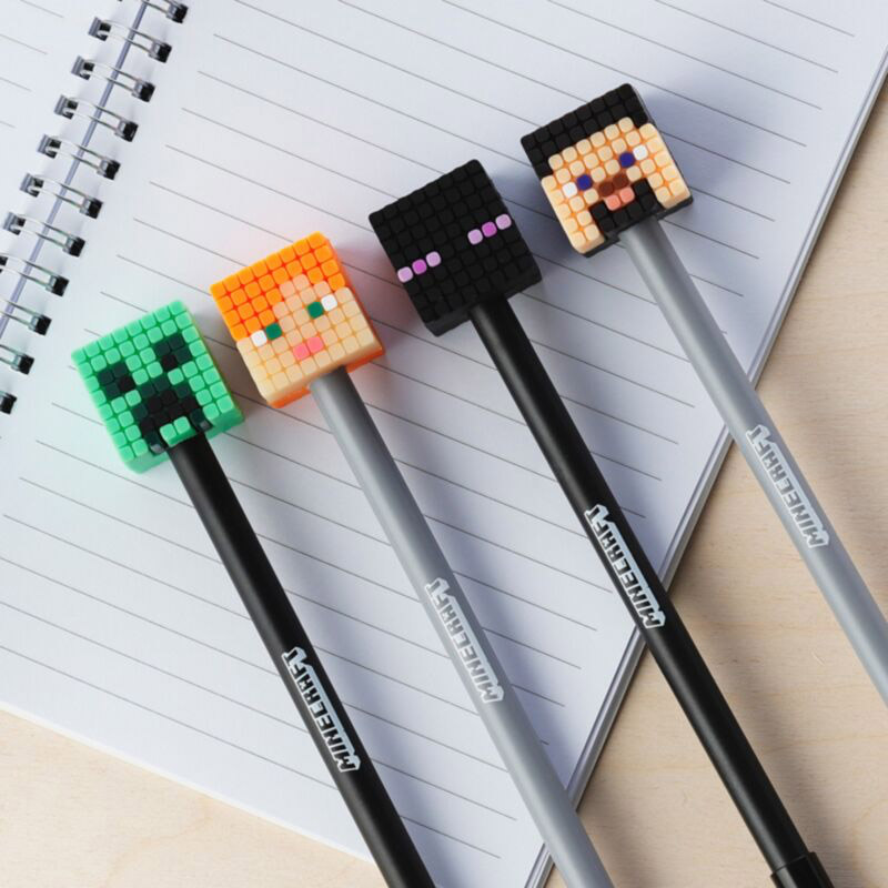 PEN MINECRAFT WITH SILICONE TOP /24 DESIGN 1