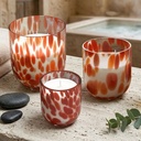 TWILI INDOOR SCENTED CANDLE LOTUS COLL. RUBY GLOW L 14,5cm/1500gr