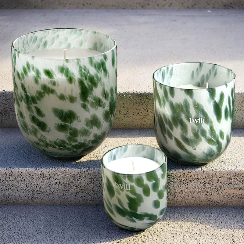 TWILI INDOOR SCENTED CANDLE LOTUS COLL. JADE GREEN S 9cm/200gr