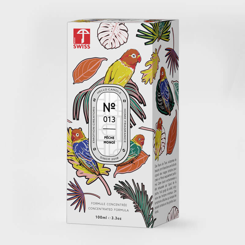 HELLO CANDLE HOME FRAGRANCE PECHE MONOÏ 100ml