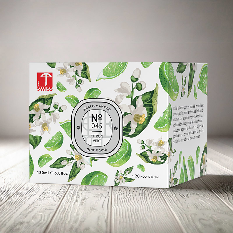 HELLO CANDLE CITRON VERT 180ml