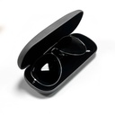 GLASSES LEATHER CASE GREY