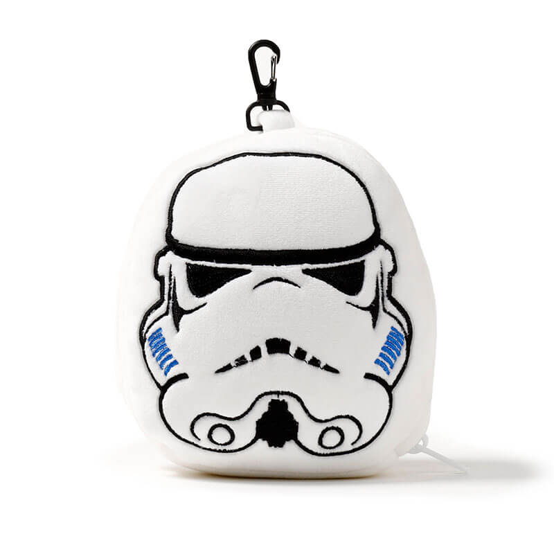 RELAXEAZZZ 2 IN 1 TRAVEL PILLOW & SLEEPING MASK STORMTROOPER
