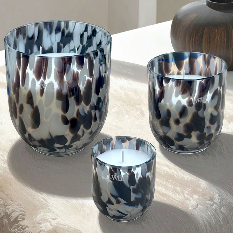 TWILI INDOOR SCENTED CANDLE LOTUS COLL. BLACK L 14,5cm