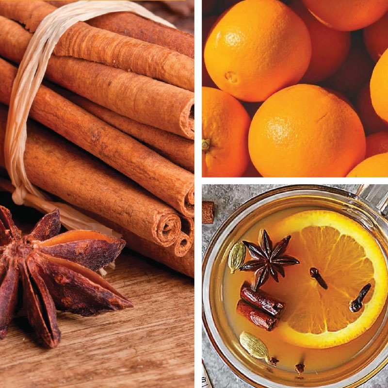 CANDLE BROTHERS ORANGE CINNAMON SCENTED CANDLE 510g