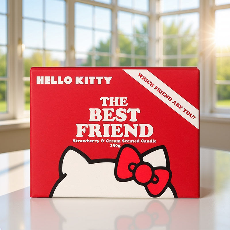 HELLO KITTY & FRIENDS THE BEST FRIEND CANDLE STRAWBERRY&CREAM 130G
