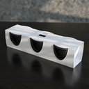 TWILI INDOOR CANDLE SOFT GLOW COLL. BLACK 10cm /3