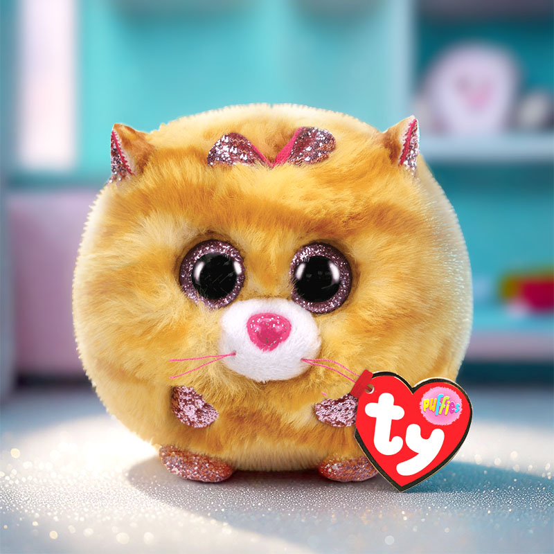 TY TEENY PUFFIES TABITHA THE CAT 10CM