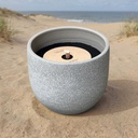 TWILI SUNSET COLL. OUTDOOR CANDLE GREY 14cm
