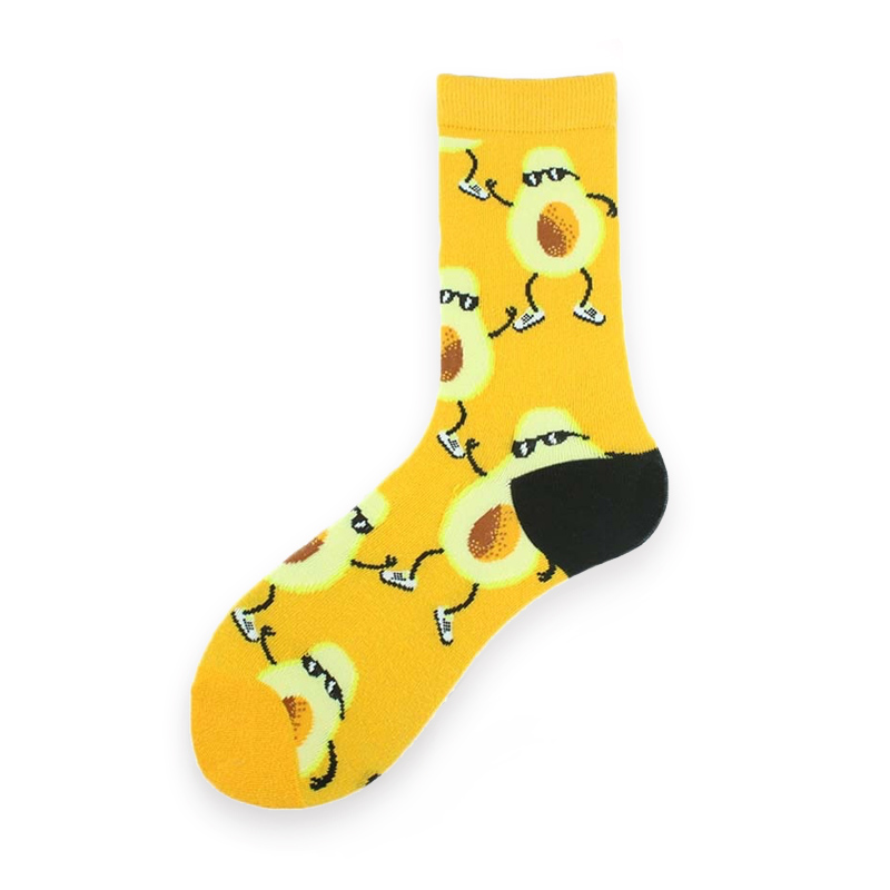 COZY NOXXIEZ SOXXIEZ DANCING AVOCADO 38-45 6pcs