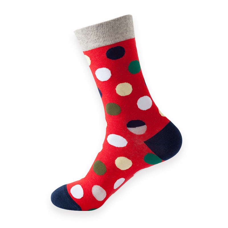 COZY NOXXIEZ SOXXIEZ DOTS RED 38-45 6pcs