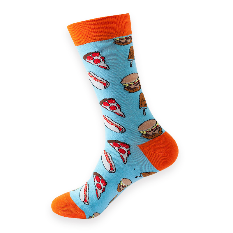 COZY NOXXIEZ SOXXIEZ FASTFOOD BLUE 38-45 6pcs