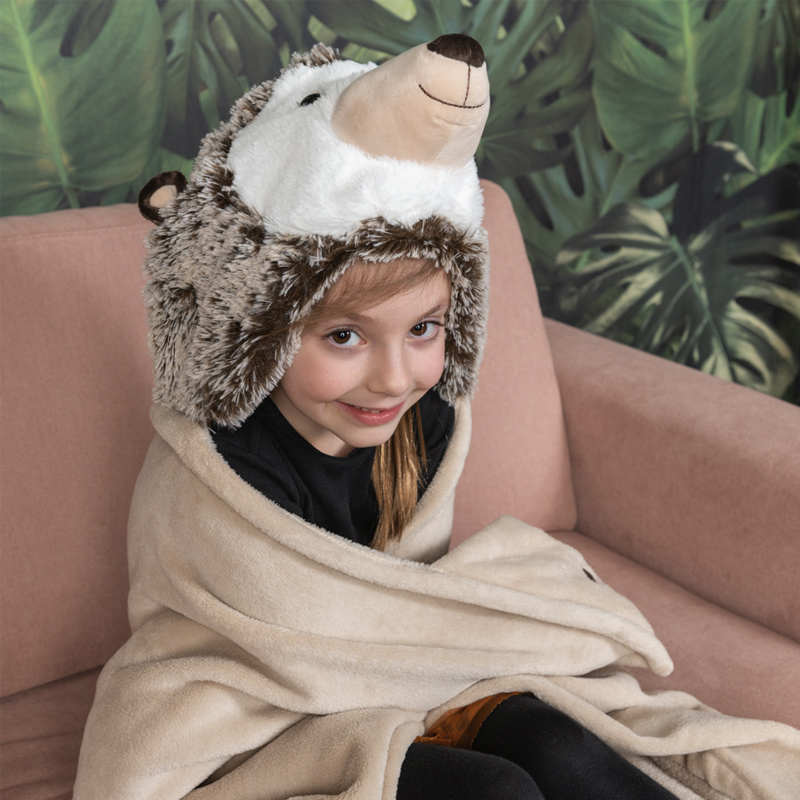 COZY NOXXIEZ BLANKET HEDGEHOG