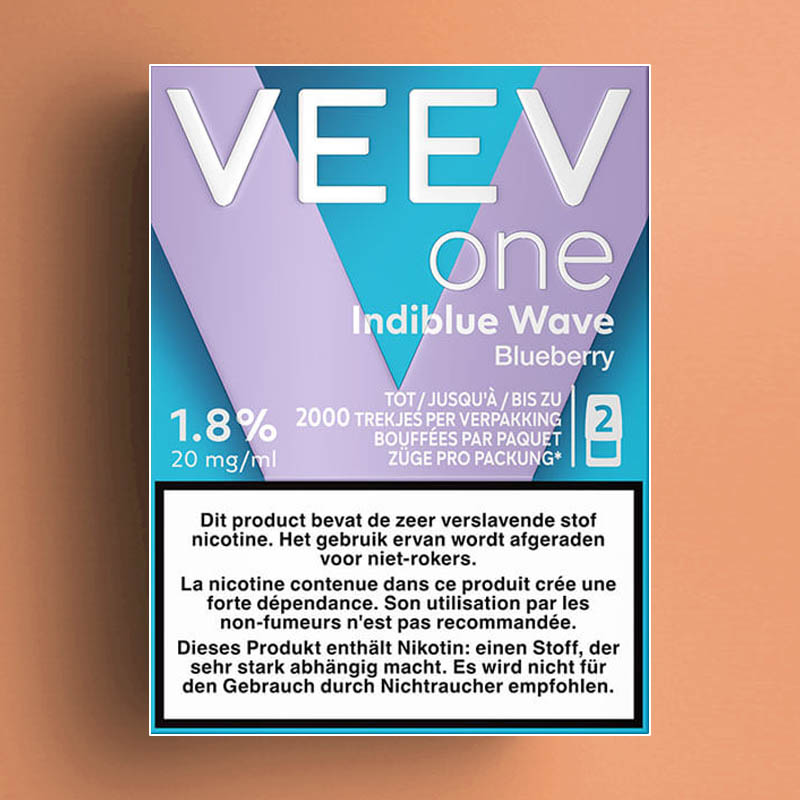 VEEV ONE POD INDIBLUE WAVE (BLUEBERRY) 20 MG - 2ML /5