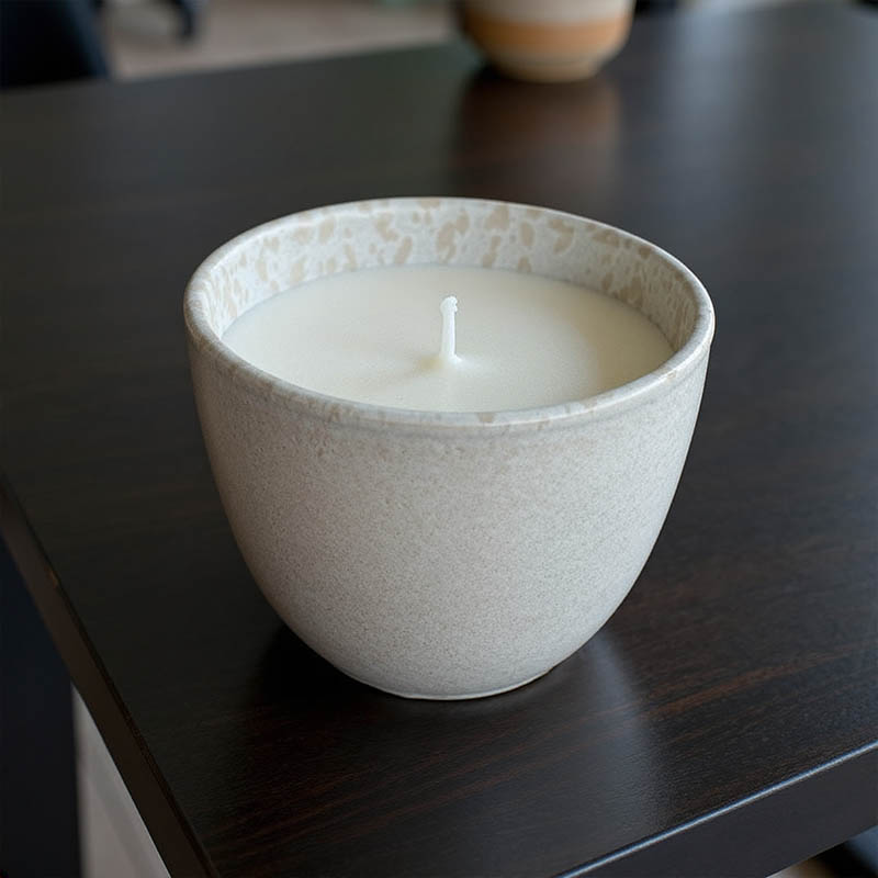 TWILI INDOOR CANDLE SOFT GLOW COLL. WHITE 10cm /3