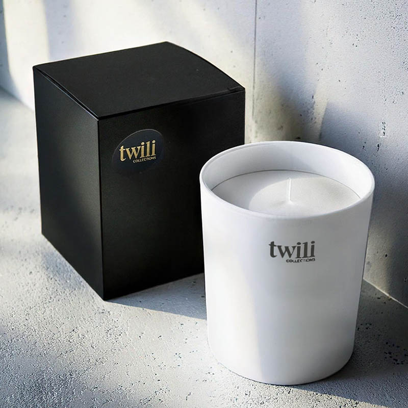 TWILI INDOOR SCENTED CANDLE GOLD COLL. WHITE 8cm