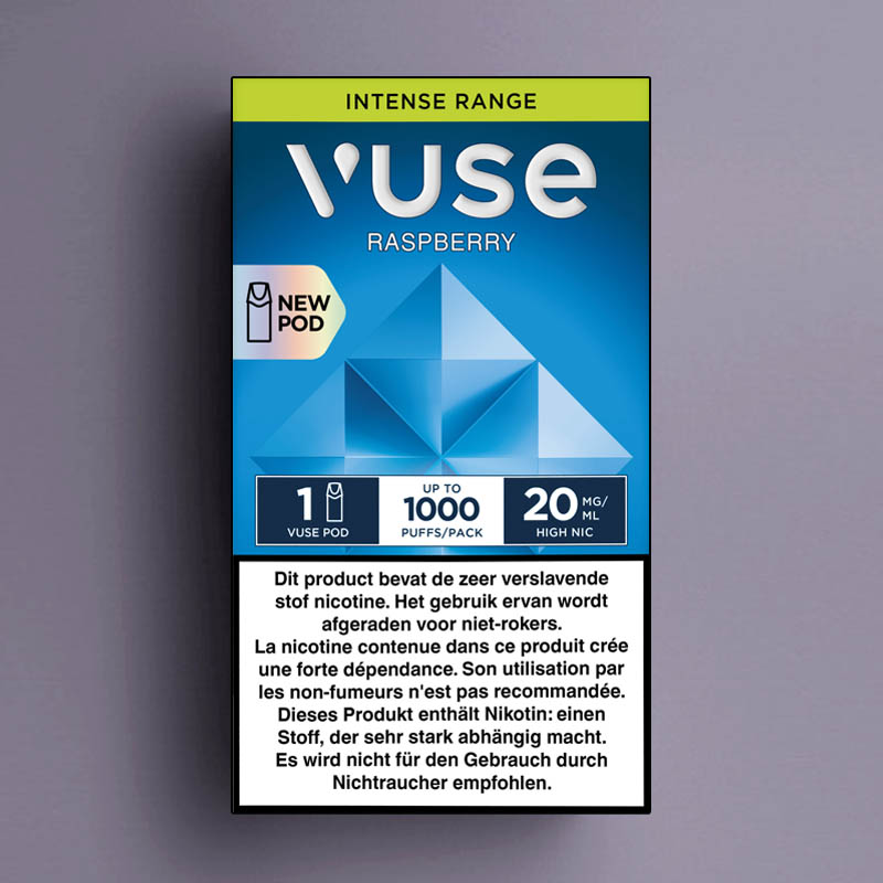 VUSE INTENSE RASPBERRY 1-POD 20MG /5 &