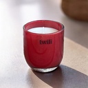 TWILI INDOOR SCENTED CANDLE LOTUS COLL. RUBY GLOW S 9cm