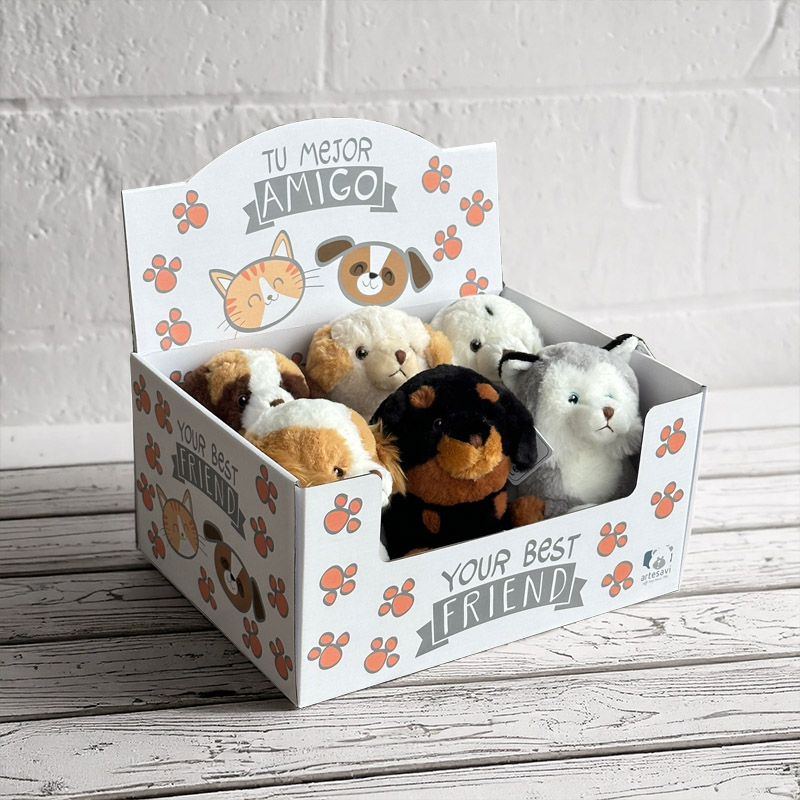 DISPLAY LITTLE DOGS 20CM 6PCS