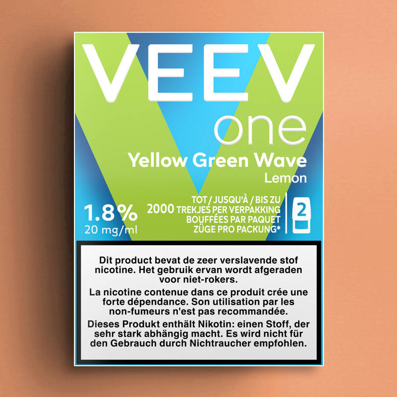 VEEV ONE POD YELLOW GREEN WAVE (LEMON) 20 MG - 2ML /5