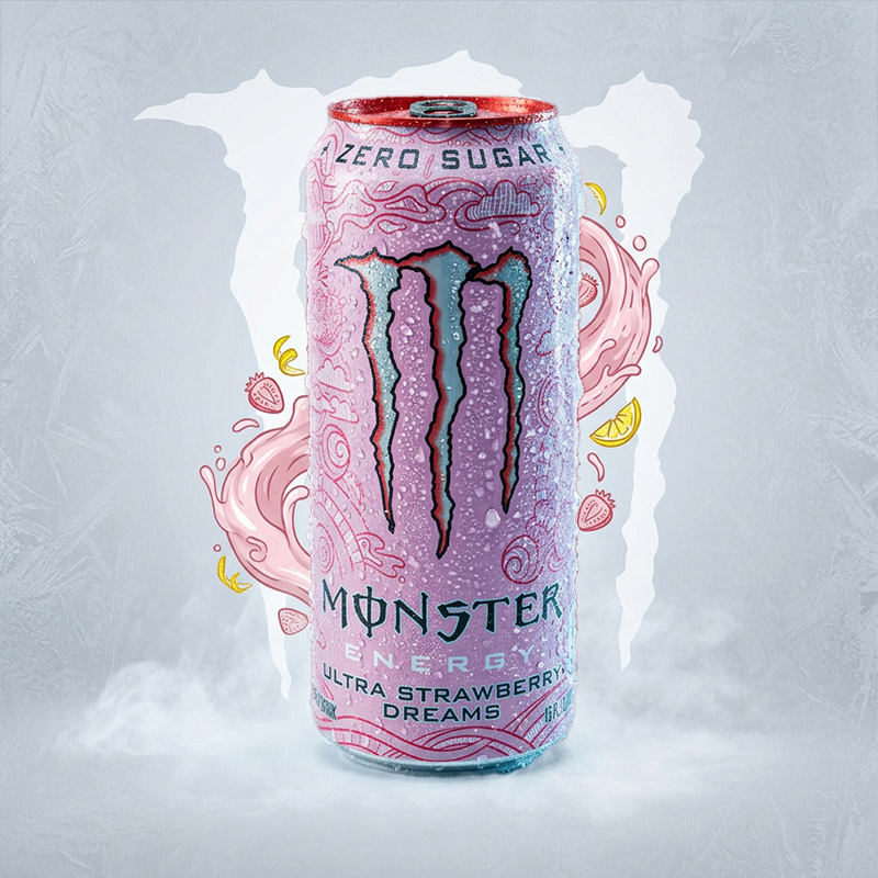MONSTER ULTRA STRAWBERRY 24 x 50CL