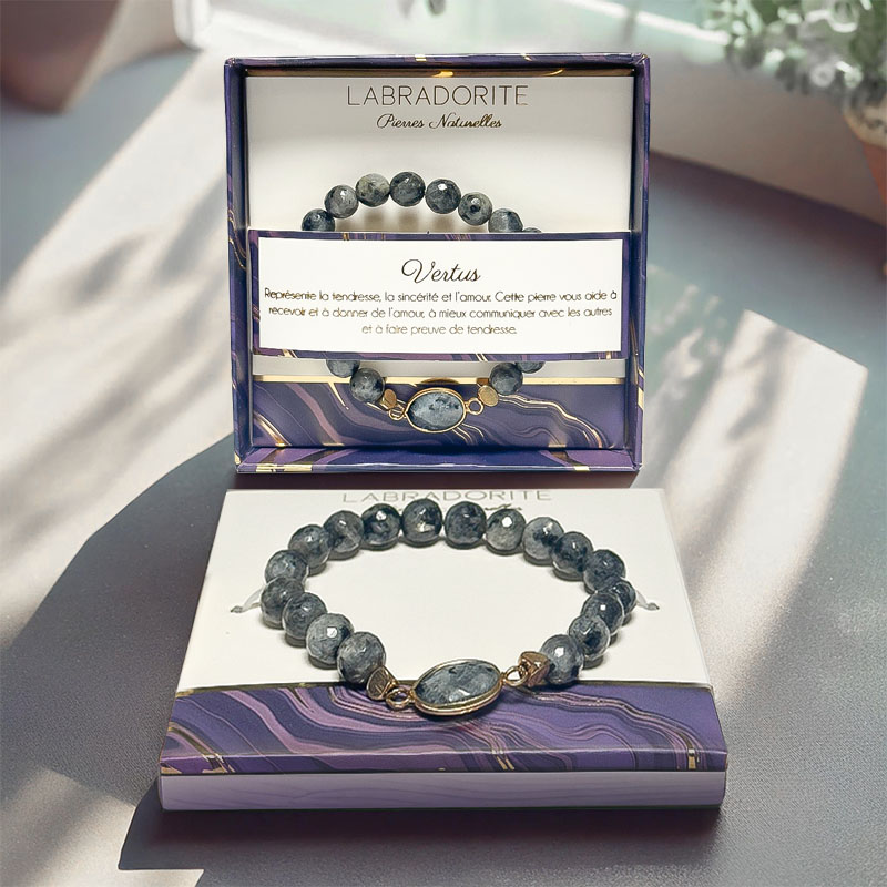 BRACELET NATURAL STONE LABRADORITE