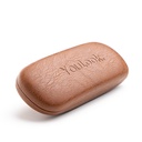 GLASSES LEATHER CASE BROWN