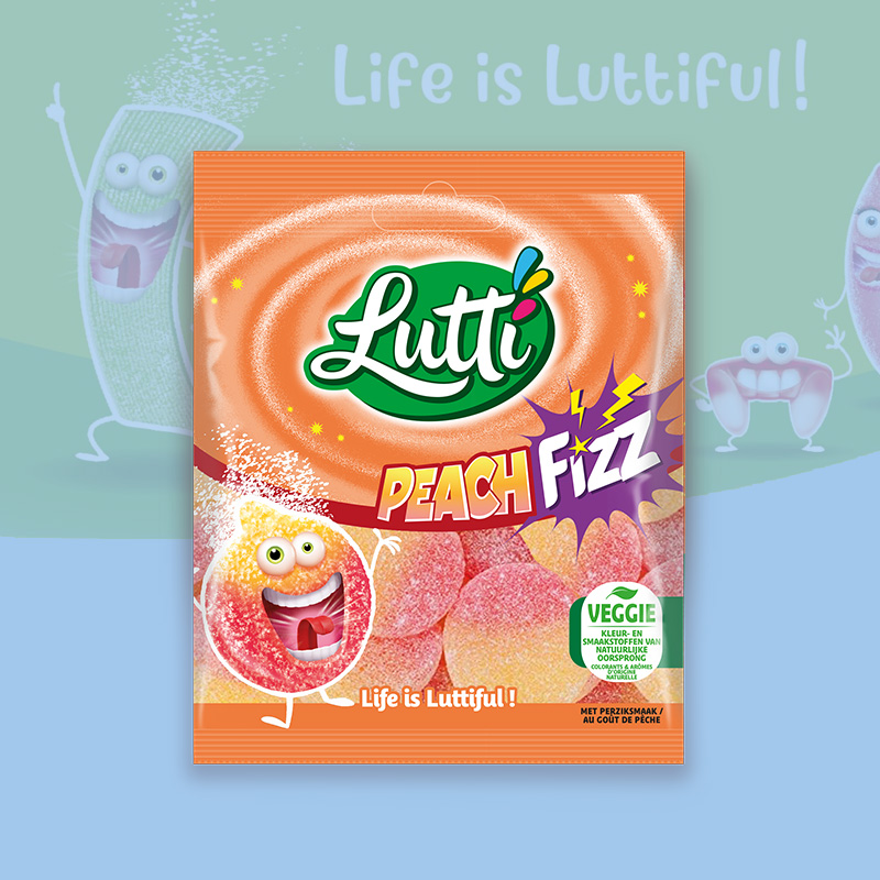 LUTTI PEACH FIZZ 12X80g