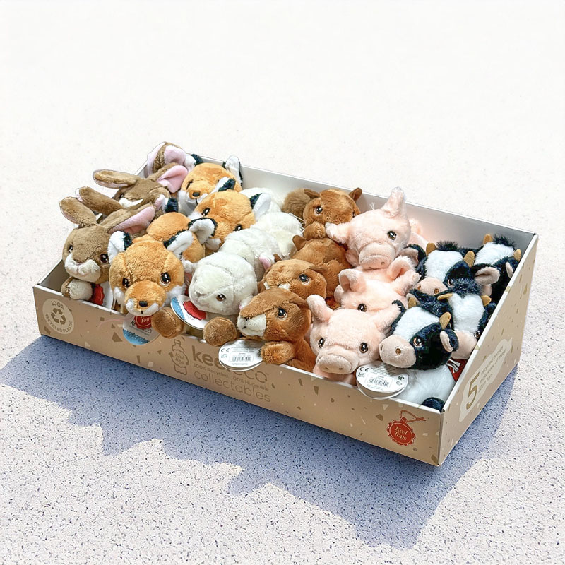 KEELECO FARM ASSORTIMENT 14CM COUNTER DISPLAY 24pcs