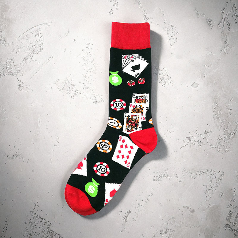 COZY NOXXIEZ SOXXIEZ GAMBLING BLACK 38-45 6pcs