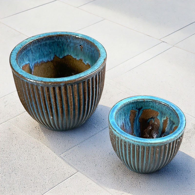 LINNEA FLOWERPOT JADE 14CM+18,5CM SET