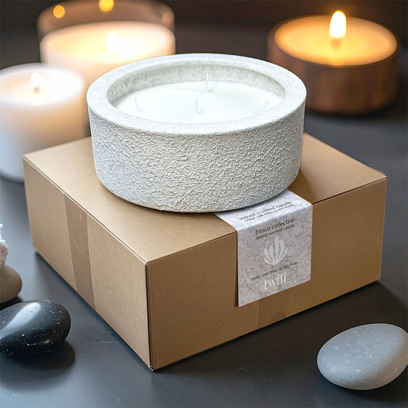 TWILI INDOOR SCENTED CANDLE FRESCO WHITE LARGE