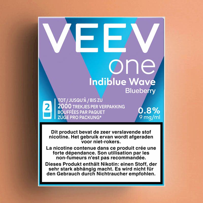 VEEV ONE PODS INDIBLUE WAVE (BLUEBERRY) 9MG - 2ML /5