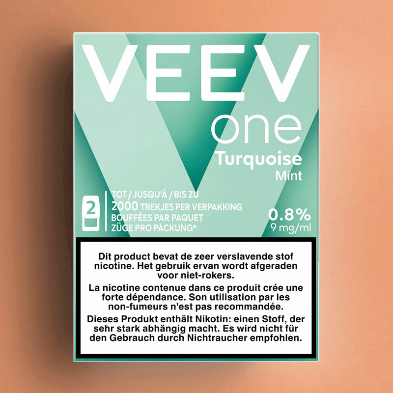 VEEV ONE PODS TURQUOISE (MINT) 9MG - 2ML /5