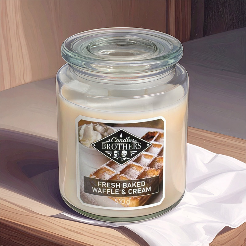 CANDLE BROTHERS FRESH BAKED WAFFLE & CREAM SCENTED CANDLE 510g