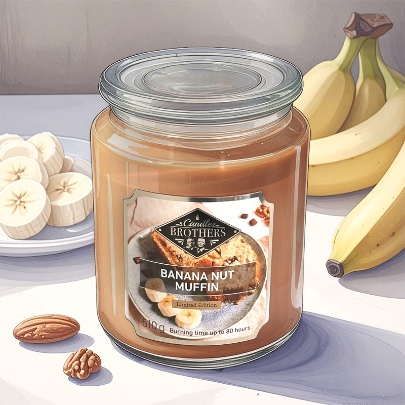 CANDLE BROTHERS BANANA NUT MUFFIN SCENTED CANDLE 510g