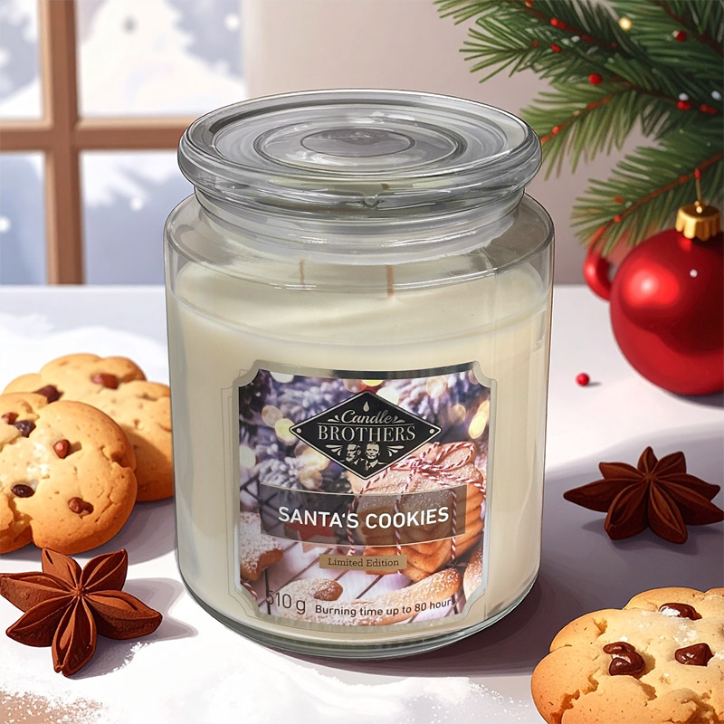 CANDLE BROTHERS SANTAS COOKIES SCENTED CANDLE 510g