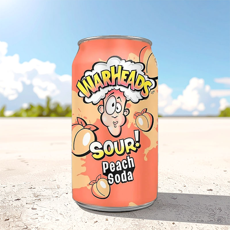 WARHEADS PEACH SODA 12 x 33cl