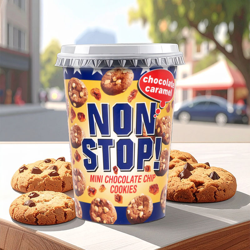 NON STOP! COOKIES CHOCOLATE CARAMEL 8x125g