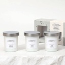 FRENCH CONNECTION WHITE CANDLES GIFT SET 3 X 52G