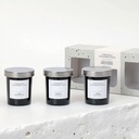 FRENCH CONNECTION BLACK CANDLES GIFT SET 3 X 52G