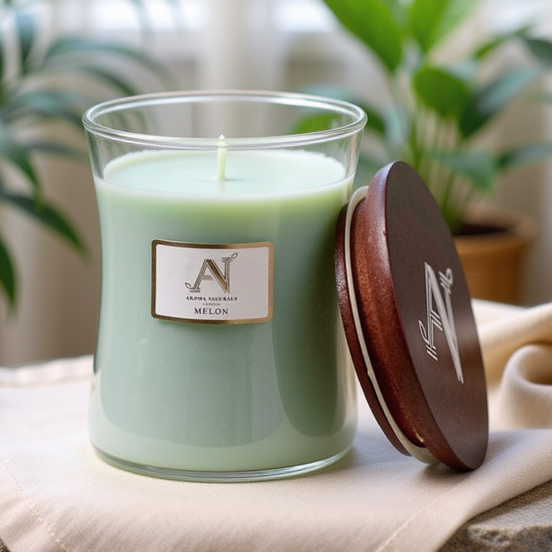 AROMA NATURALS CONTEMPORARY CANDLE MELON 320G SMALL