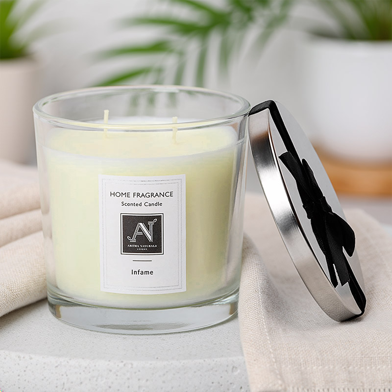 AROMA NATURALS MINIMALIST LUXE CANDLE INFAME 342G MEDIUM 2-WICKS