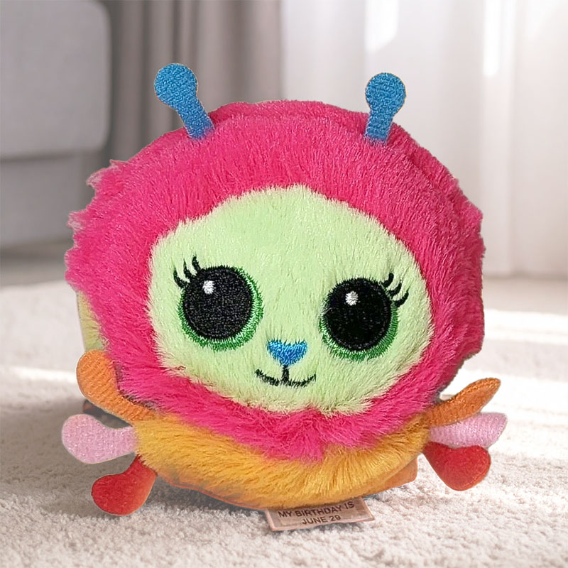 TY BEANIE BOUNCERS CRYSTAL THE CATERPILLAR 9CM