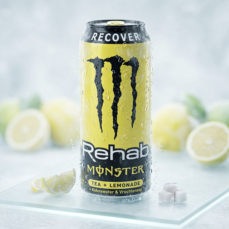 MONSTER ENERGY REHAB TEA LEMONADE 12 x 50CL